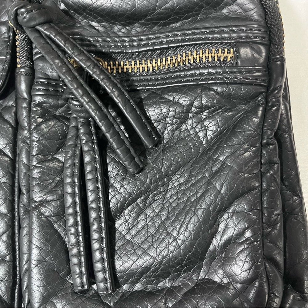 Montana West Buttery Soft Black Vegan Leather Crossbody Bag Purse Pocketbook - Picture 5 of 14